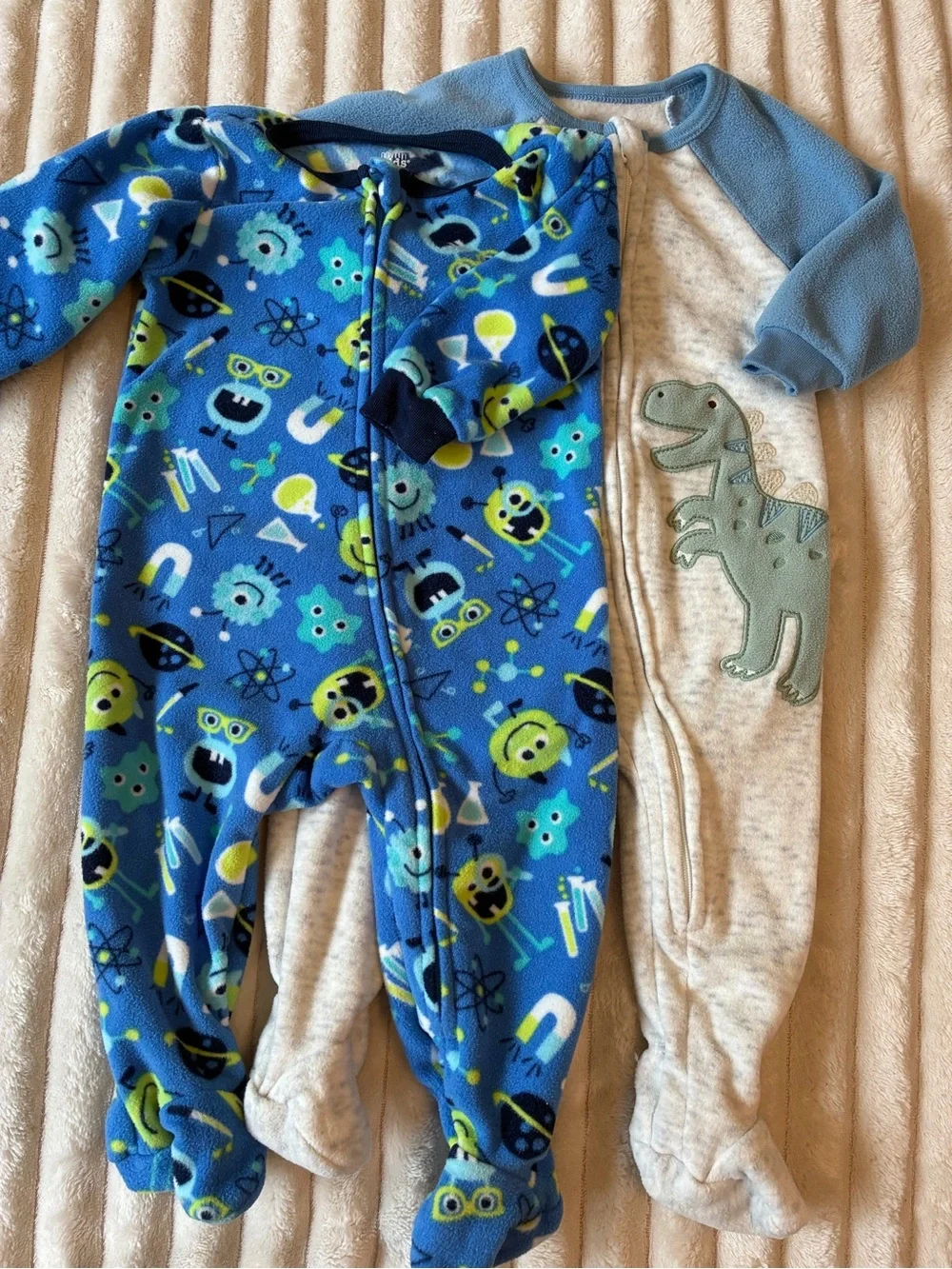 ❄️🌙 Fleece Footie Pajama Bundle | 2 Pairs